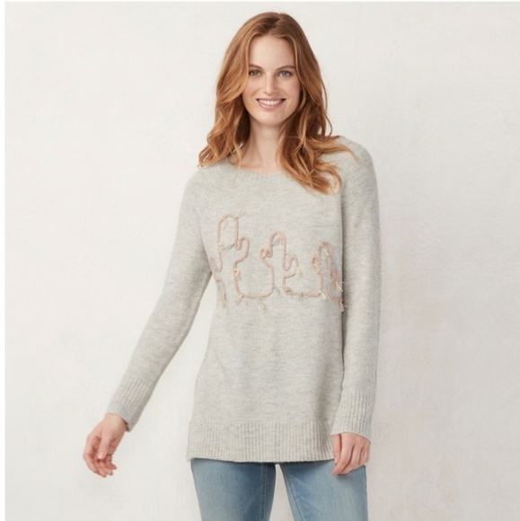 LC Lauren Conrad Sweaters - 🍒NWT🍒 LAUREN CONRAD SUPER SOFT CACTI SWEATER
